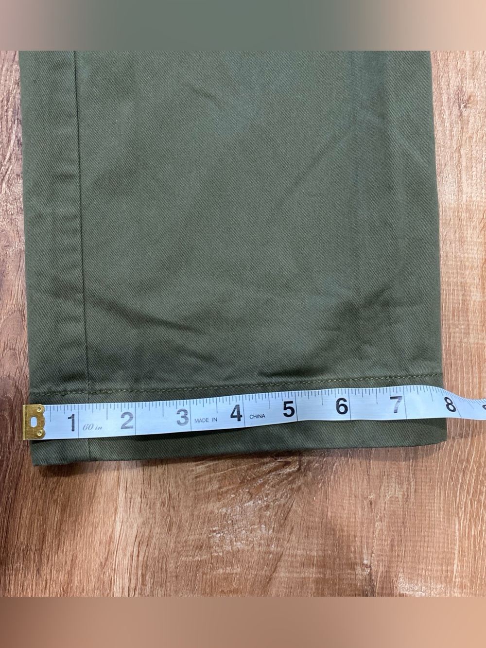 Brooks Brothers Clark Chino Pants Mens 33x32 Cotton Stretch Olive Green Straight - Picture 6 of 12
